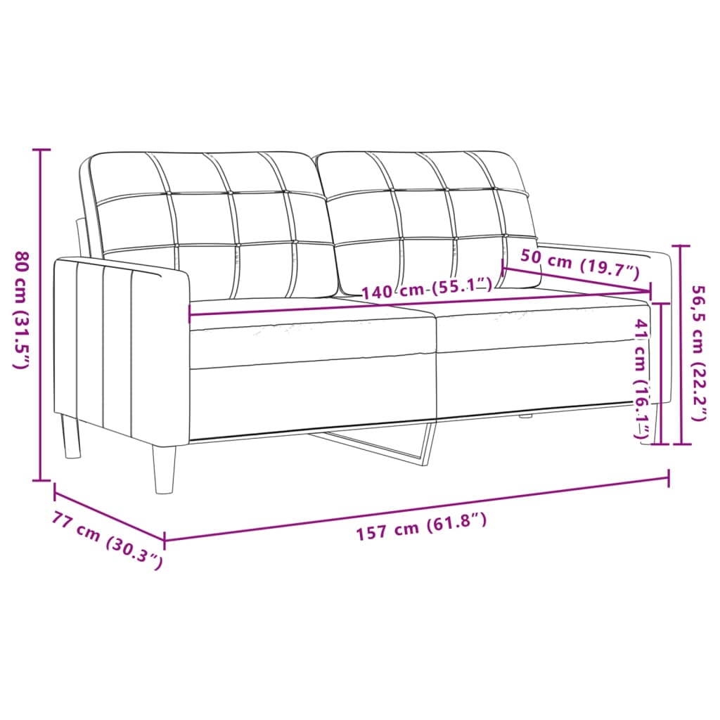 3-Delige Loungeset Stof