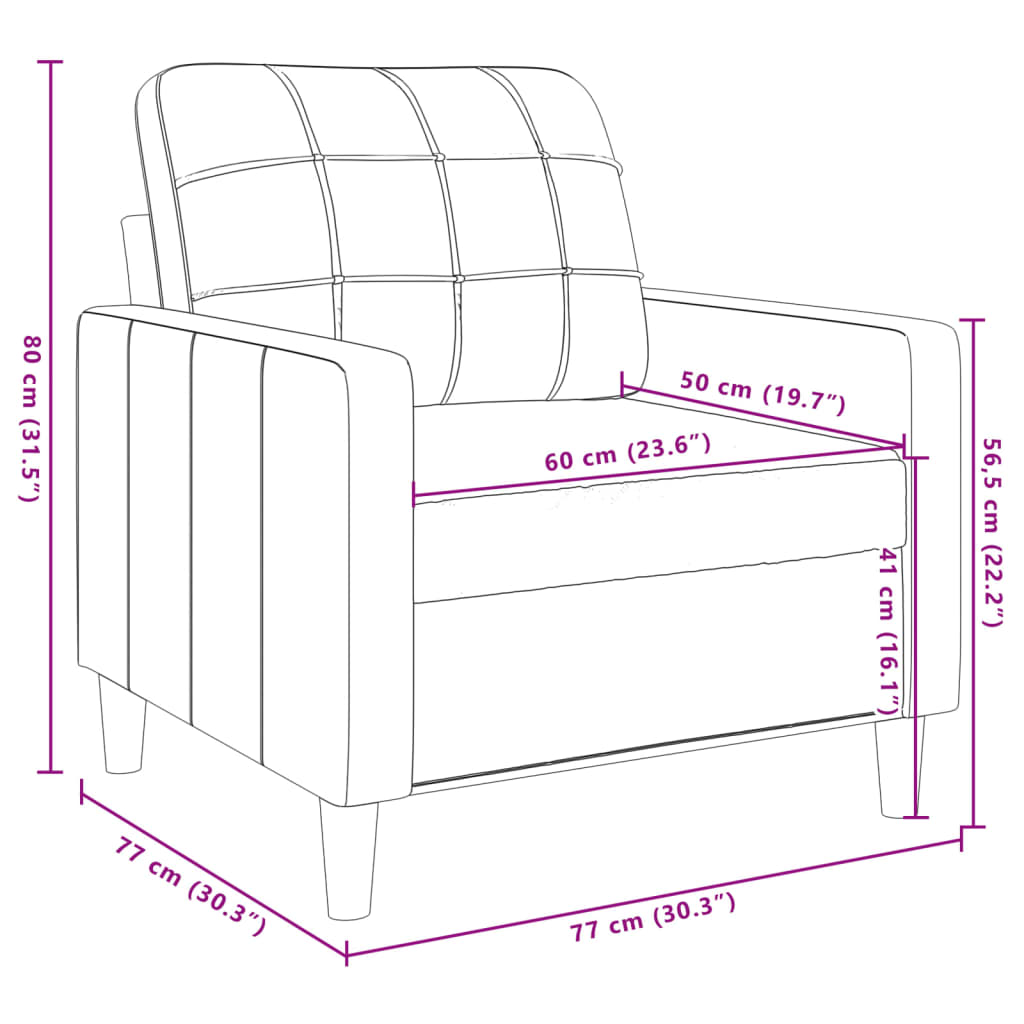 3-Delige Loungeset Stof