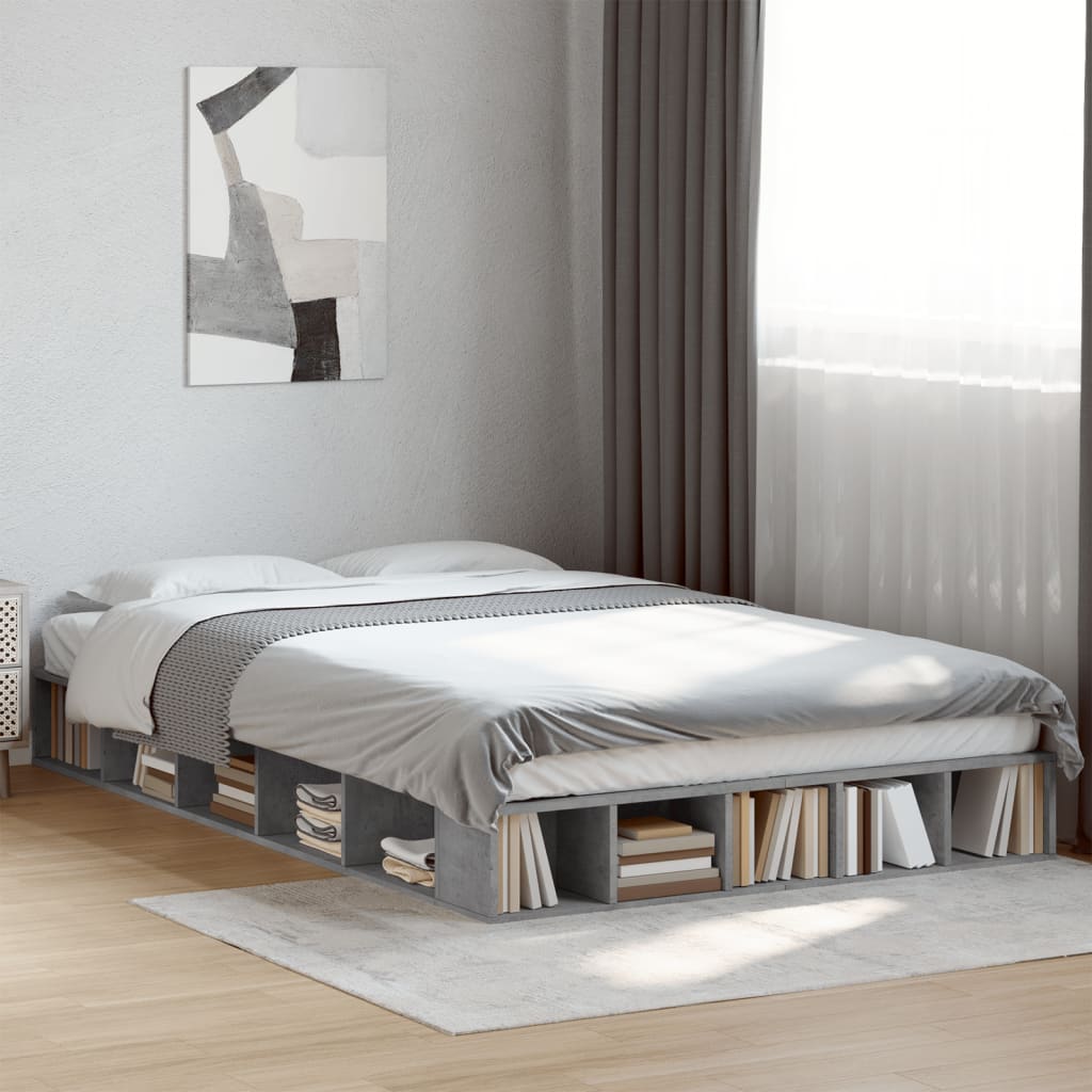 Bedframe Bewerkt Hout Kleurig