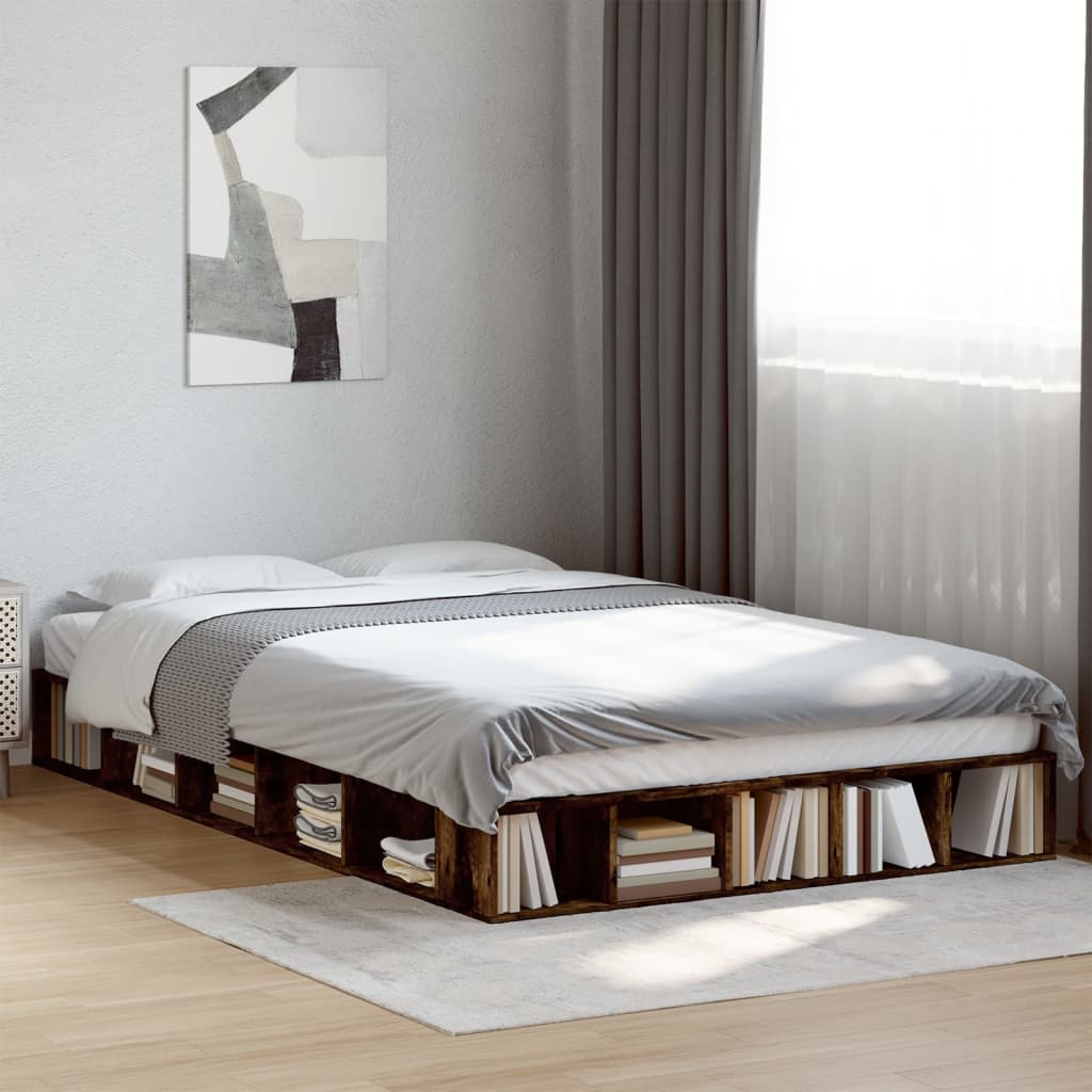 Bedframe Bewerkt Hout Kleurig