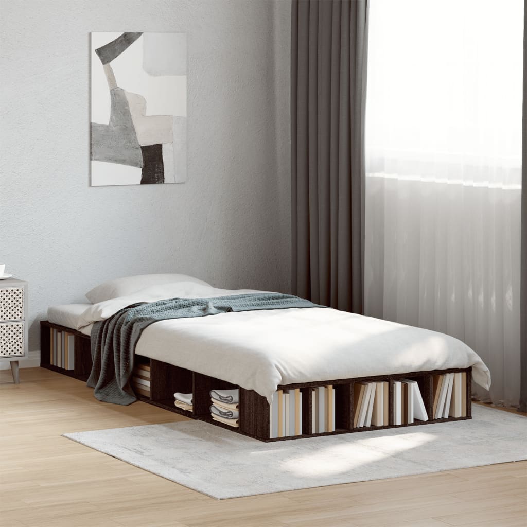 Bedframe Bewerkt Hout Kleurig