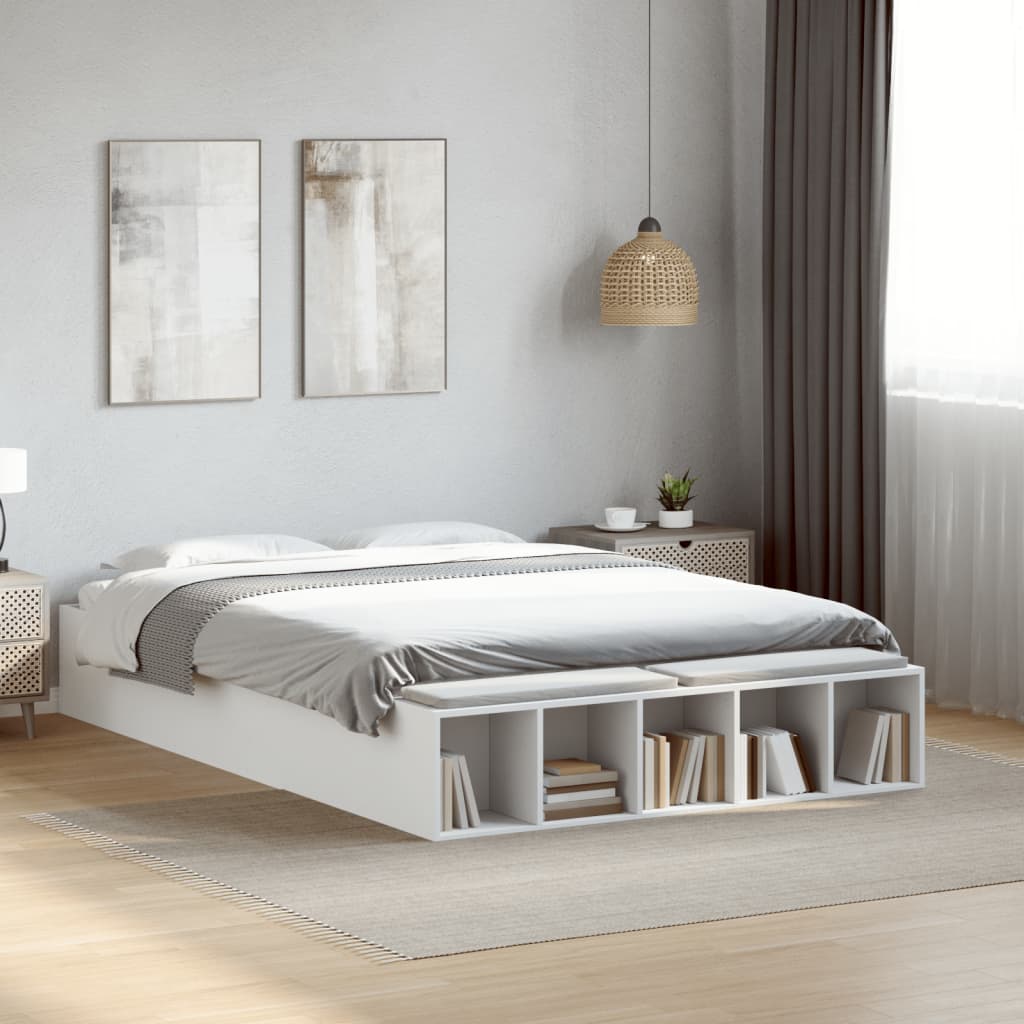 Bedframe Bewerkt Hout Kleurig