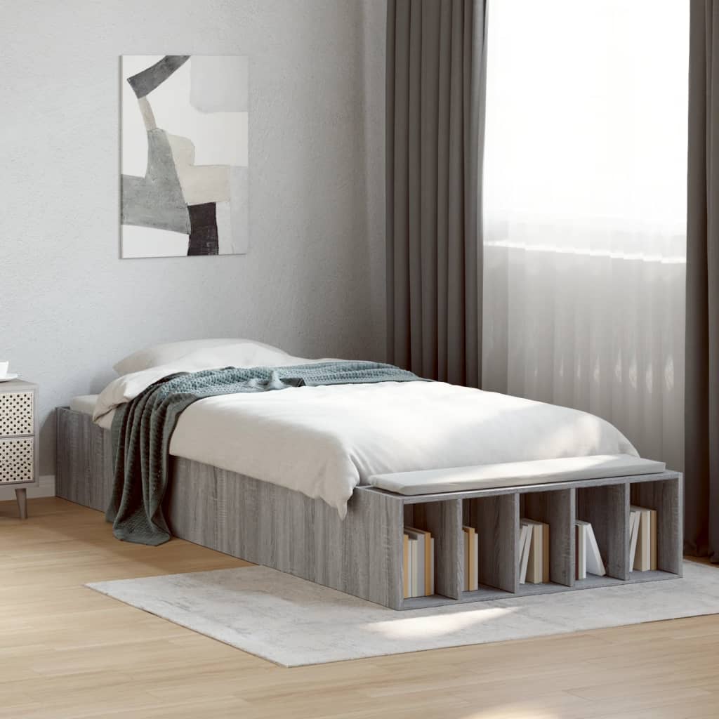 Bedframe Bewerkt Hout Kleurig