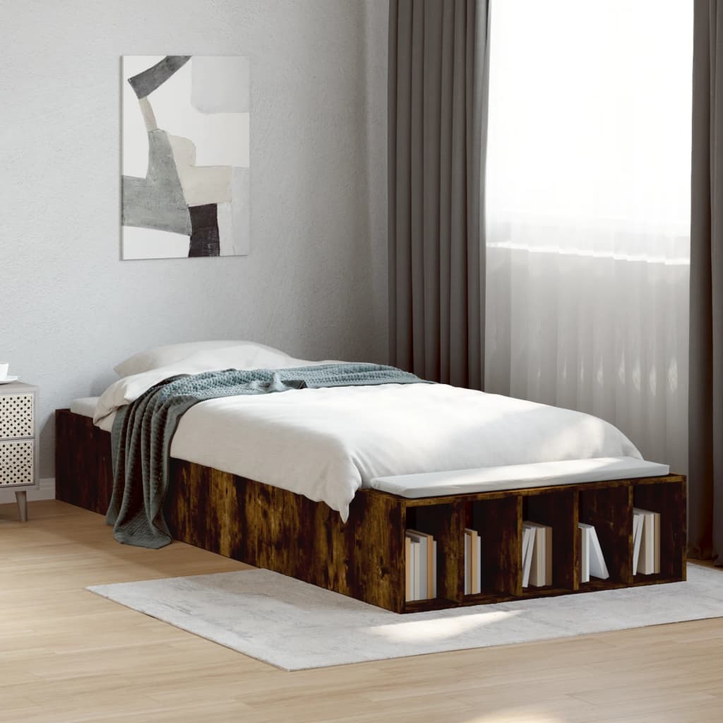 Bedframe Bewerkt Hout Kleurig