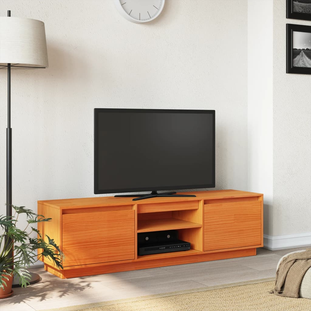 Tv-Meubel 140X35X40 Cm Massief Grenenhout