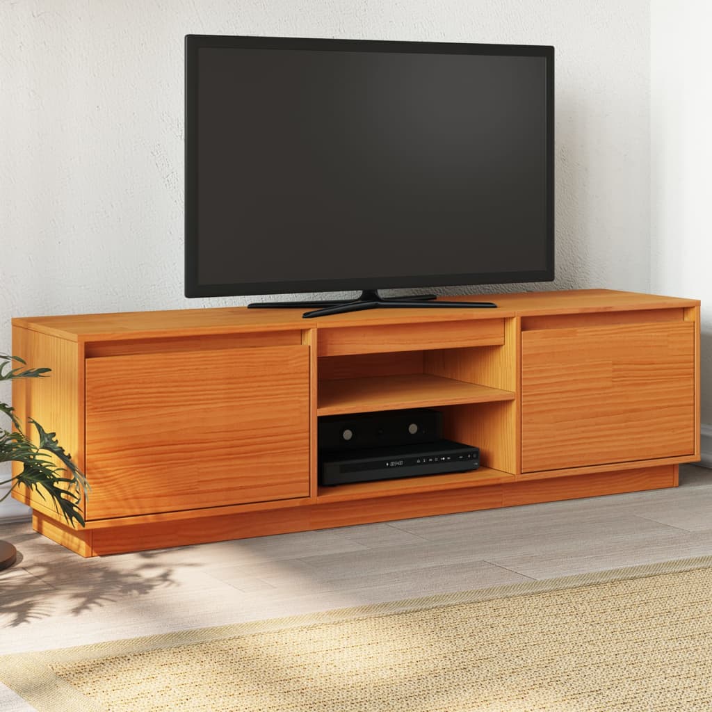 Tv-Meubel 140X35X40 Cm Massief Grenenhout