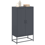 Hoge Kast 68,5X38,5X123,5 Cm Staal Kleurig