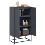 Hoge Kast 68,5X38,5X123,5 Cm Staal Kleurig