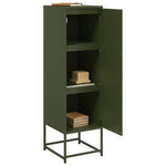 Hoge Kast 36X39X123 Cm Staal Olijf