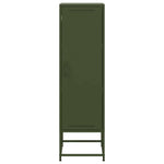 Hoge Kast 36X39X123 Cm Staal Olijf