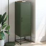 Hoge Kast 36X39X123 Cm Staal Olijf