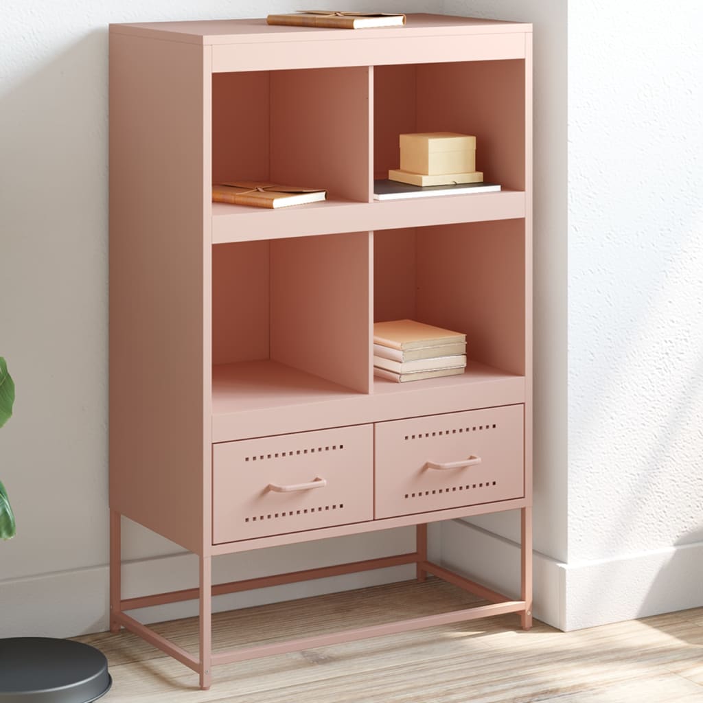 Hoge Kast 68X39X111,5 Cm Staal Kleurig