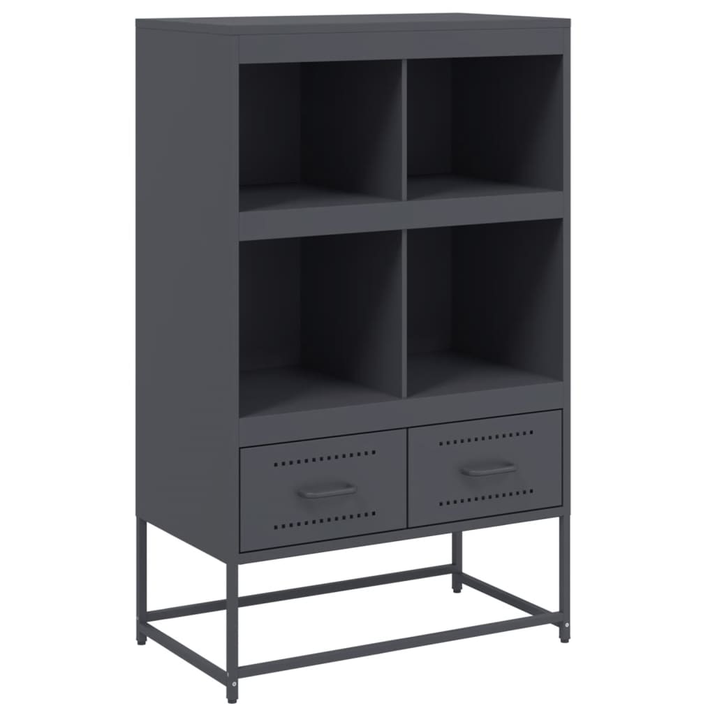 Hoge Kast 68X39X111,5 Cm Staal Kleurig