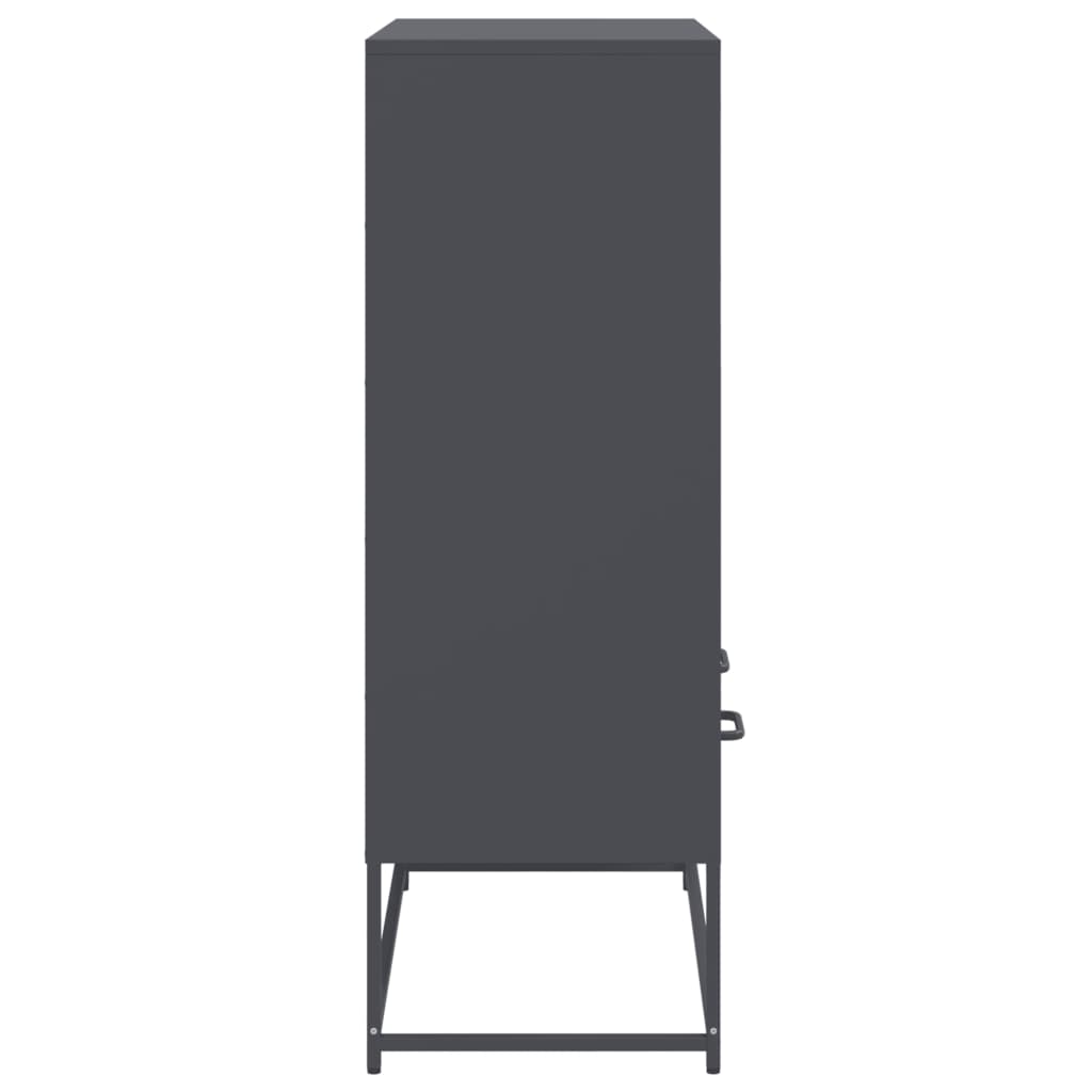 Hoge Kast 68X39X111,5 Cm Staal Kleurig