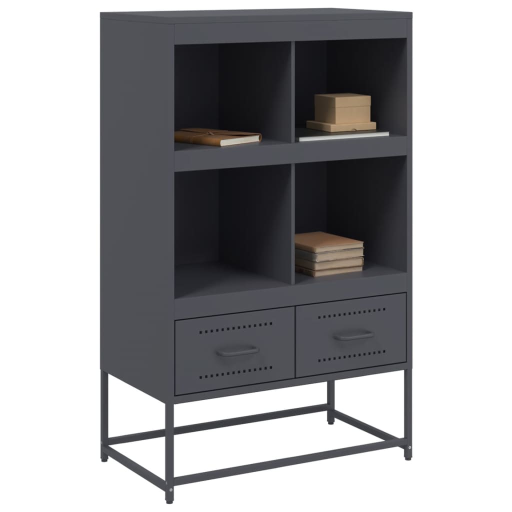 Hoge Kast 68X39X111,5 Cm Staal Kleurig