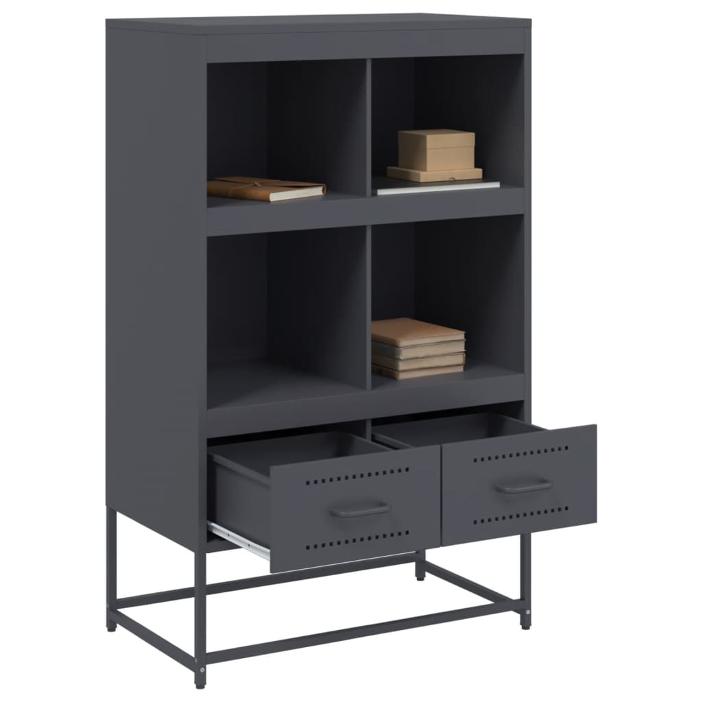 Hoge Kast 68X39X111,5 Cm Staal Kleurig