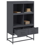 Hoge Kast 68X39X111,5 Cm Staal Kleurig