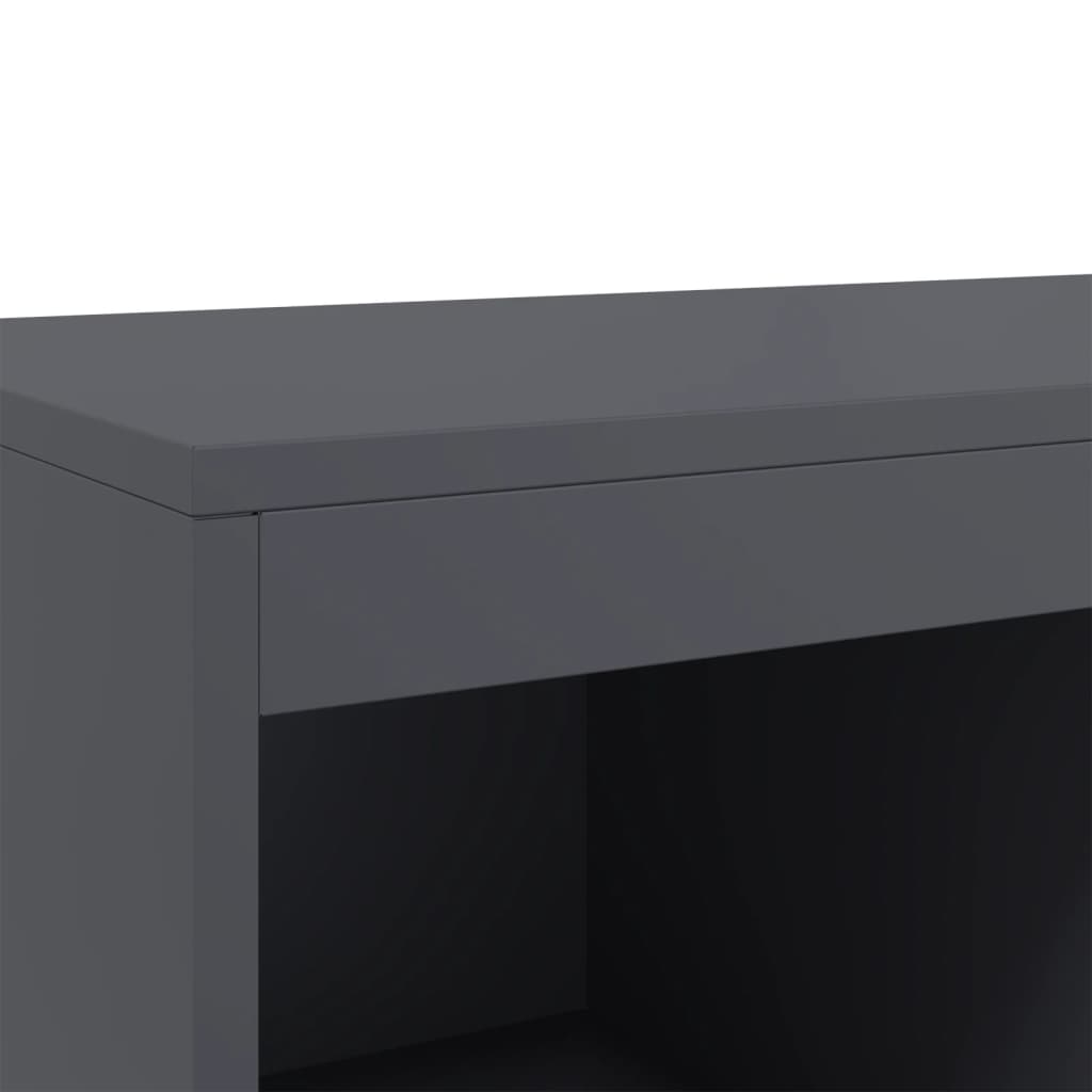 Hoge Kast 68X39X111,5 Cm Staal Kleurig