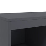 Hoge Kast 68X39X111,5 Cm Staal Kleurig