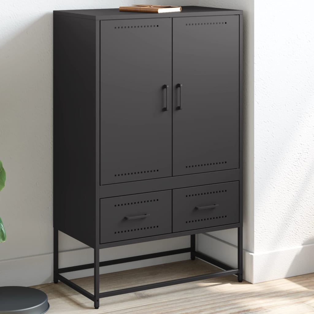 Hoge Kast 68X39X111,5 Cm Staal Olijf