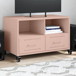 Tv-Meubel 68X39X43,5 Cm Staal Olijf
