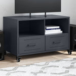 Tv-Meubel 68X39X43,5 Cm Staal Olijf