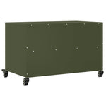 Tv-Meubel 68X39X43,5 Cm Staal Olijf