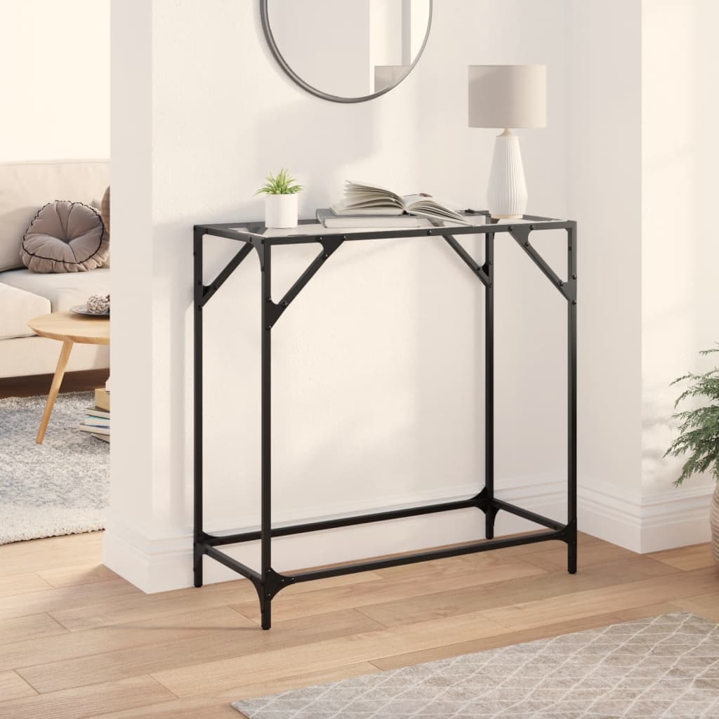 Wandtafel Met Glazen Blad Staal