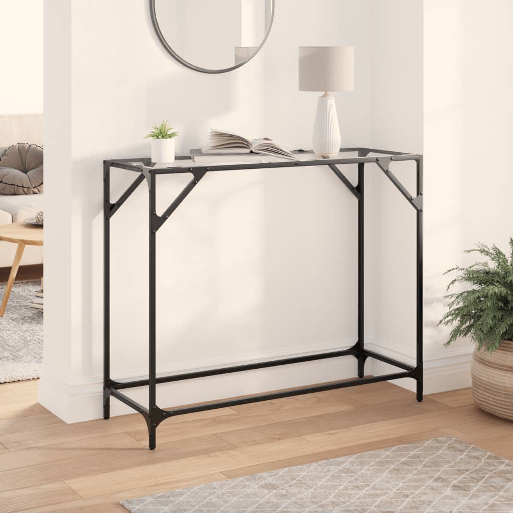 Wandtafel Met Glazen Blad Staal