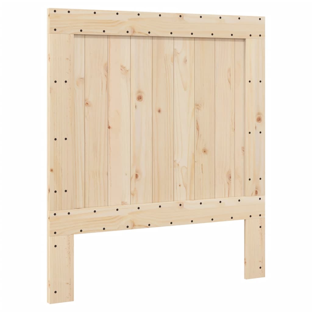 Bedframe Met Hoofdbord Massief Grenenhout 90X200 Cm