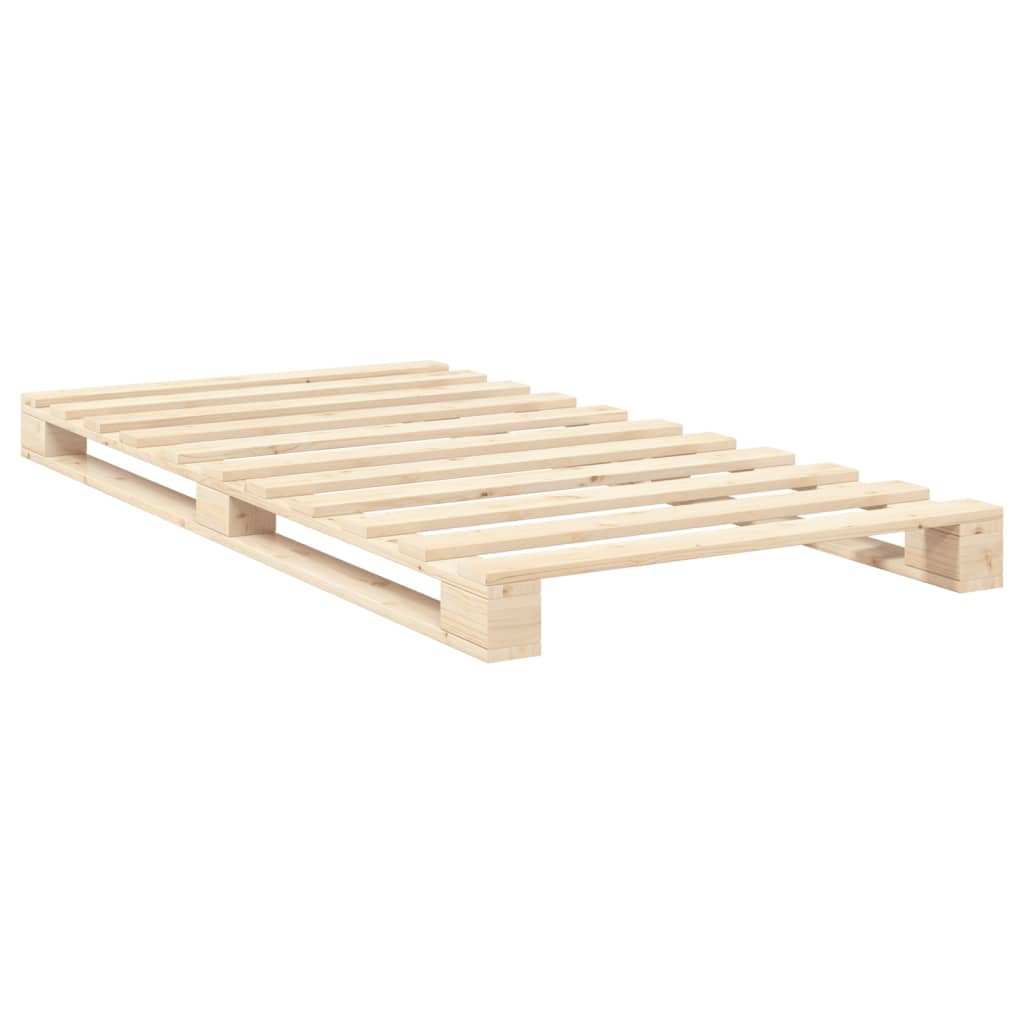 Bedframe Met Hoofdbord Massief Grenenhout 100X200 Cm Groen