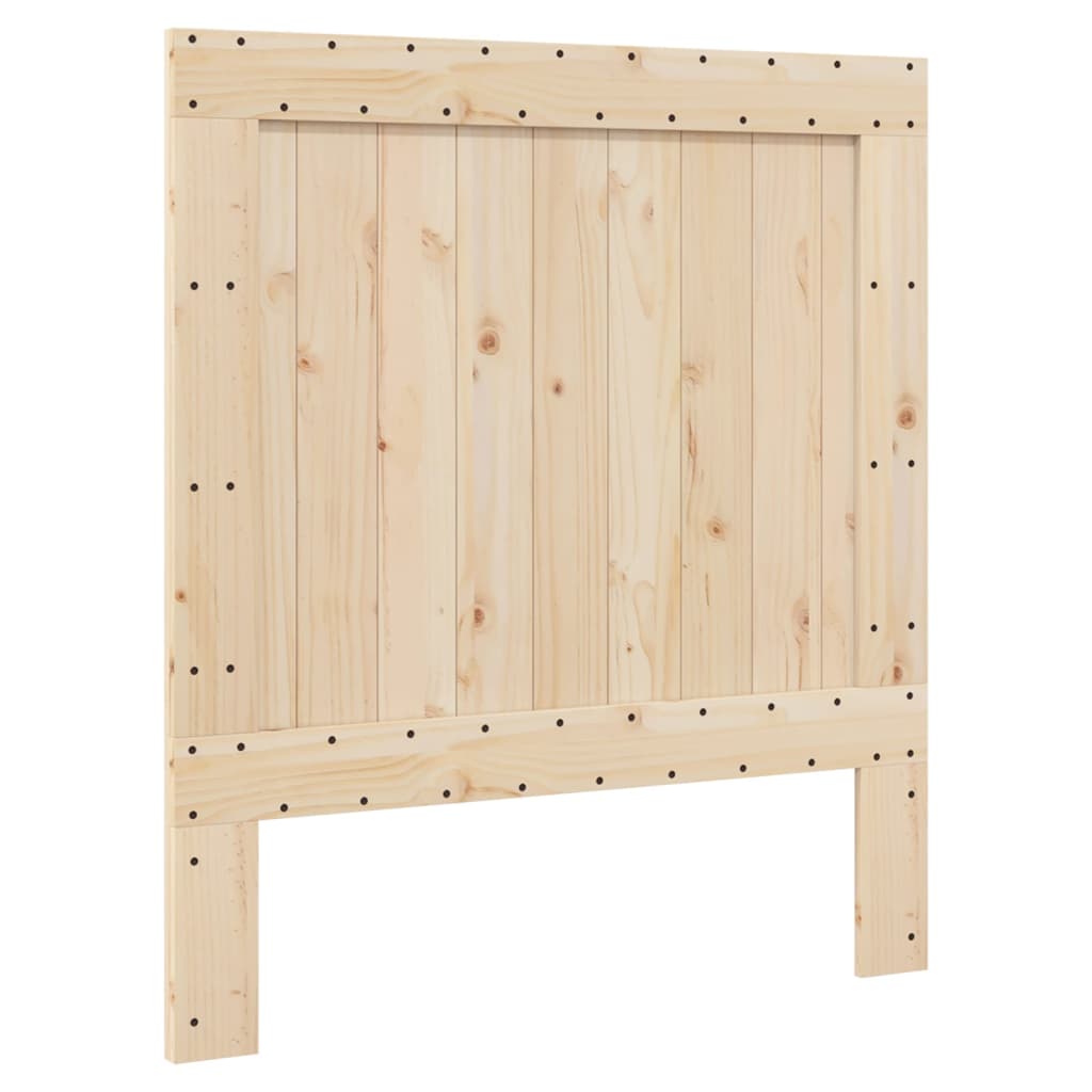 Bedframe Met Hoofdbord Massief Grenenhout 90X200 Cm Groen