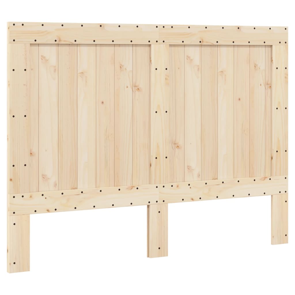 Bedframe Met Hoofdbord Massief Grenenhout 160X200 Cm