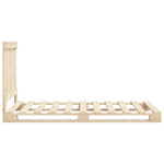 Bedframe Met Hoofdbord Massief Grenenhout 90X200 Cm