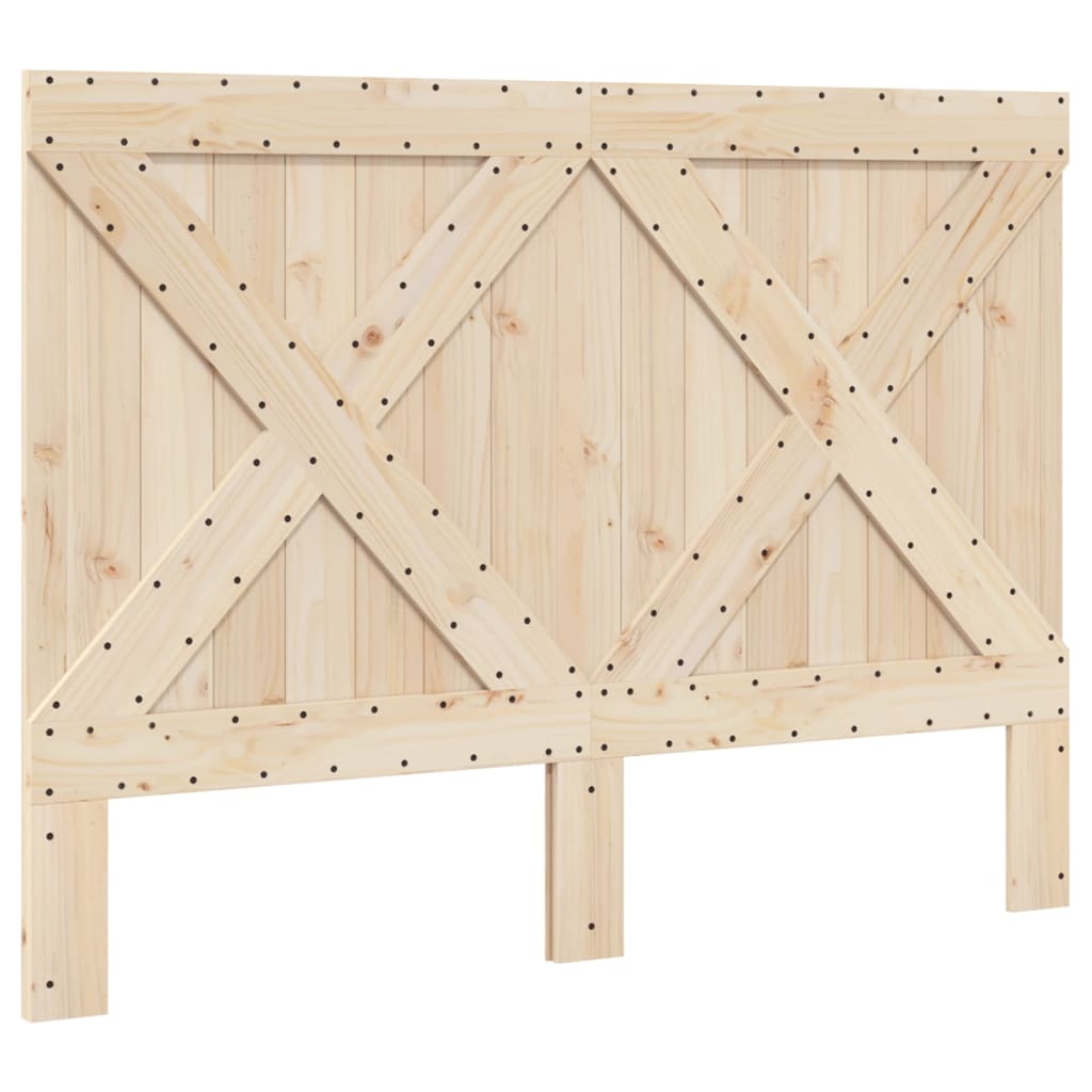 Bedframe Met Hoofdbord Massief Grenenhout 160X200 Cm Groen