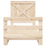 Bedframe Met Hoofdbord Massief Grenenhout 90X200 Cm