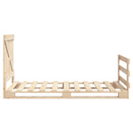 Bedframe Met Hoofdbord Massief Grenenhout 90X200 Cm