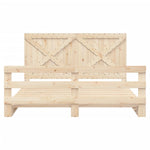 Bedframe Met Hoofdbord Massief Grenenhout 180X200 Cm Groen