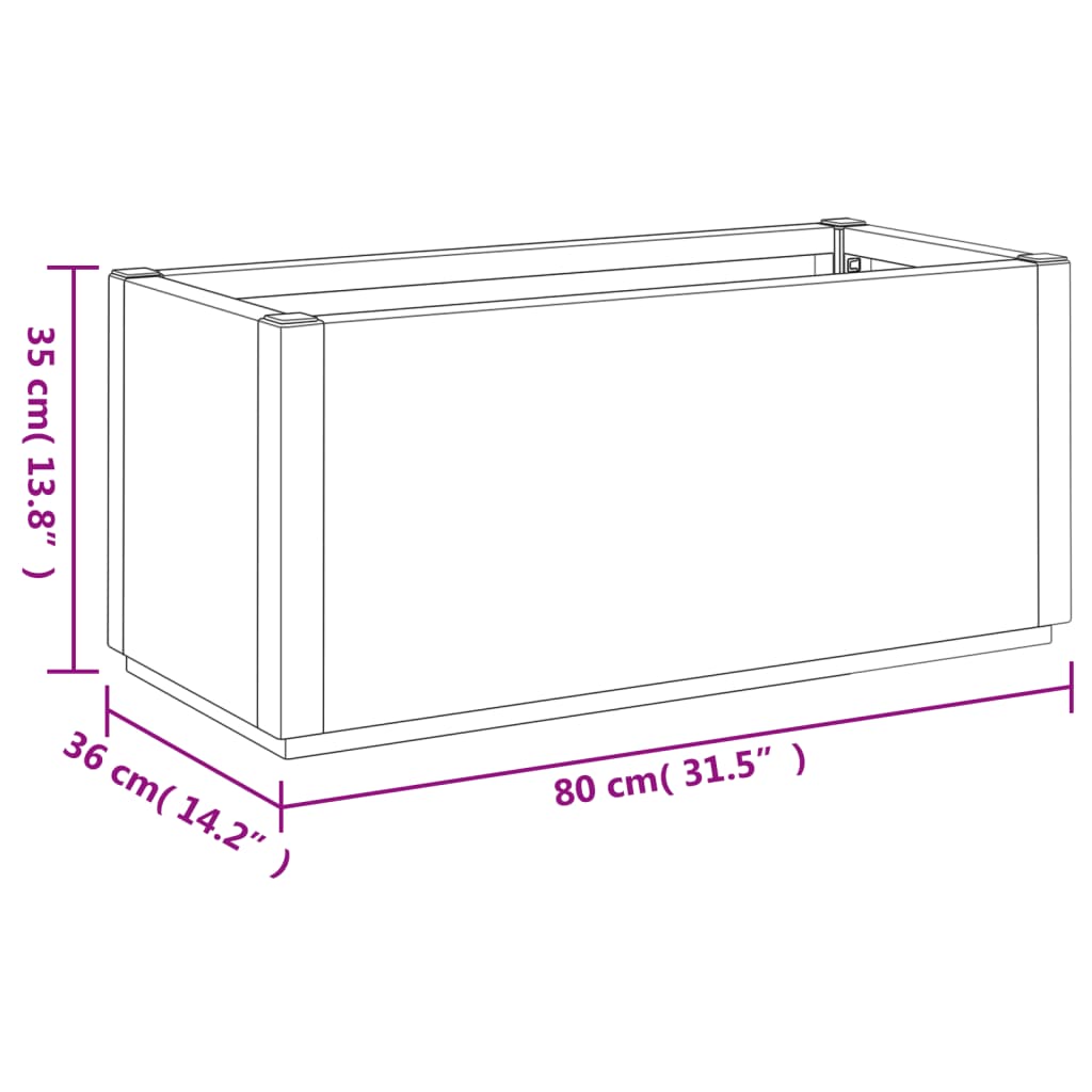 Plantenbak 80X36X35 Cm Polypropeen