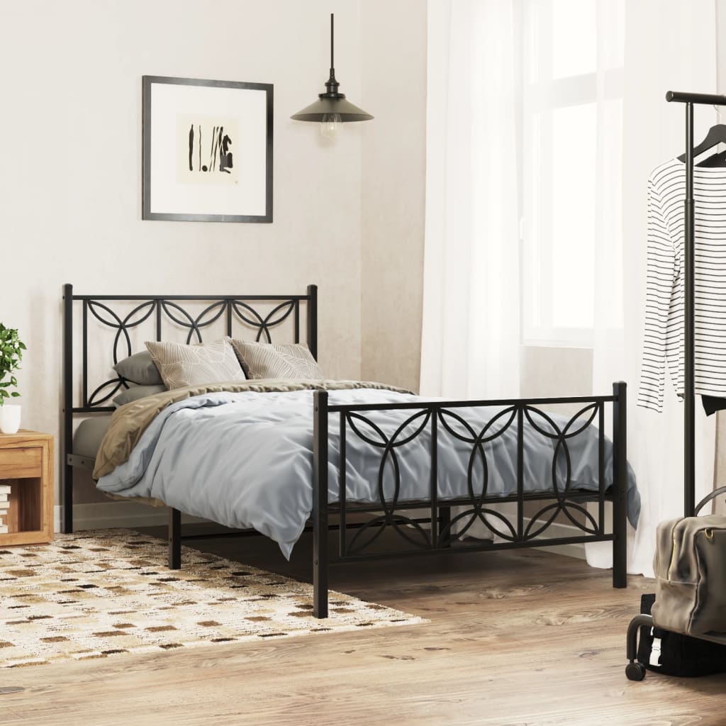 Bedframe Met Hoofd- En Voeteneinde Metaal