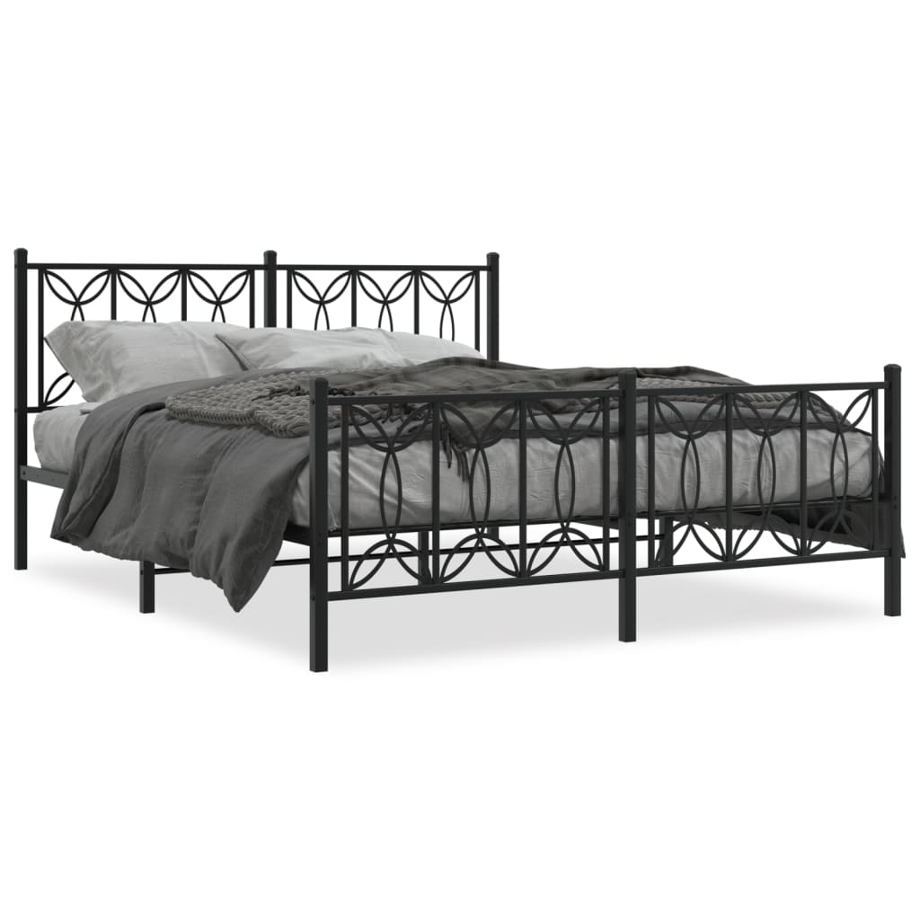 Bedframe Met Voetbord Zonder Matras Metaal