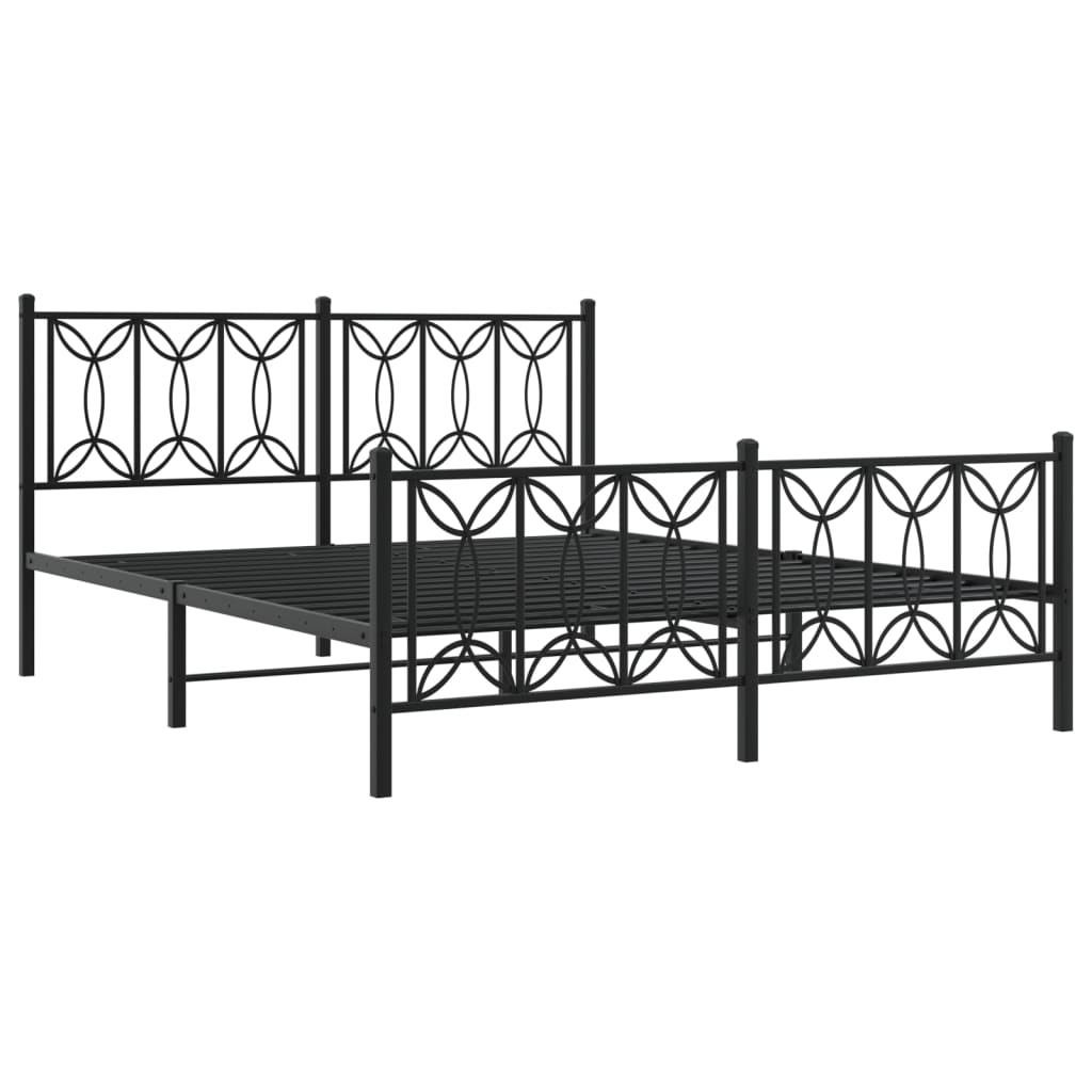 Bedframe Met Voetbord Zonder Matras Metaal