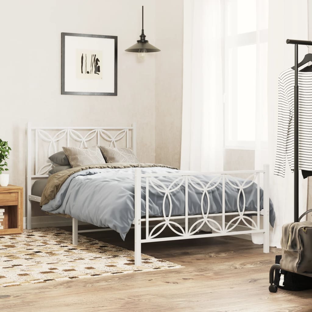 Bedframe Met Hoofd- En Voeteneinde Metaal