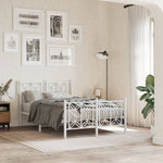 Bedframe Met Hoofd- En Voeteneinde Metaal