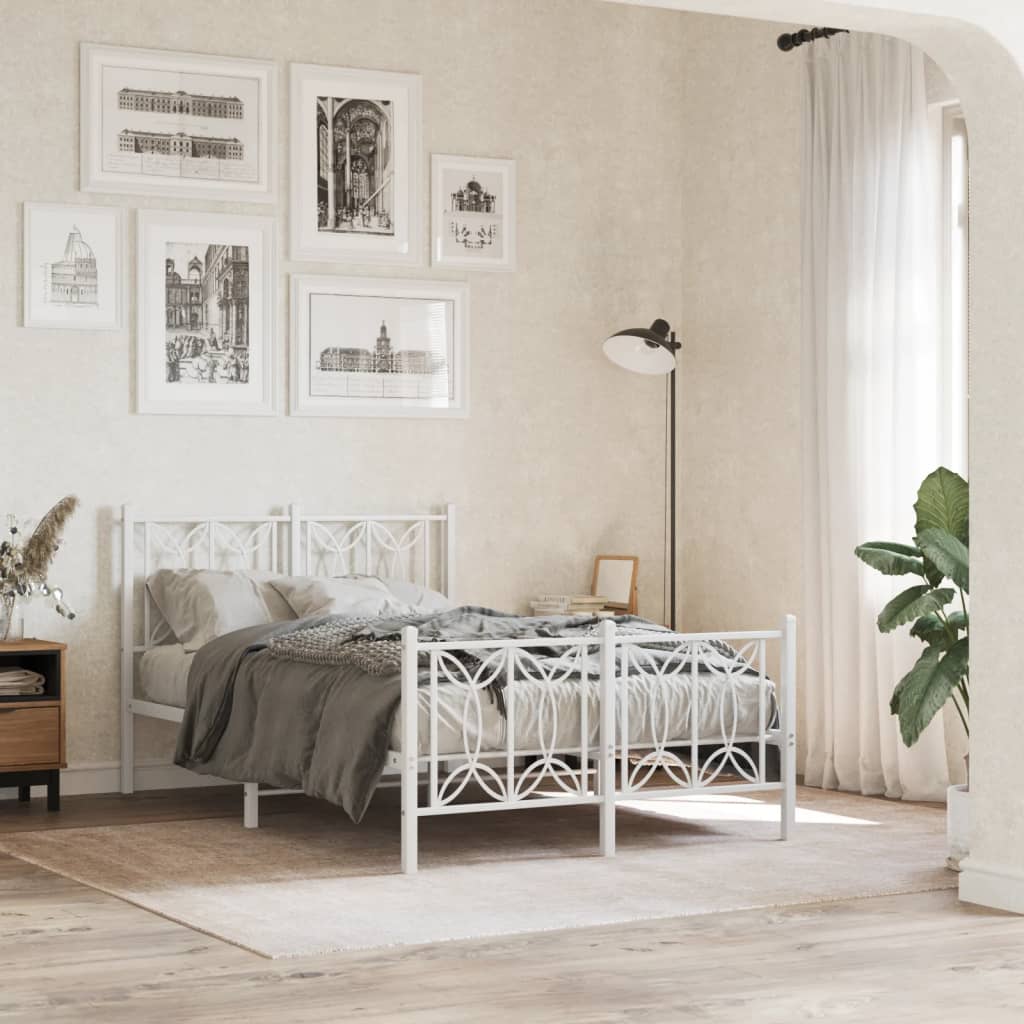 Bedframe Met Hoofd- En Voeteneinde Metaal