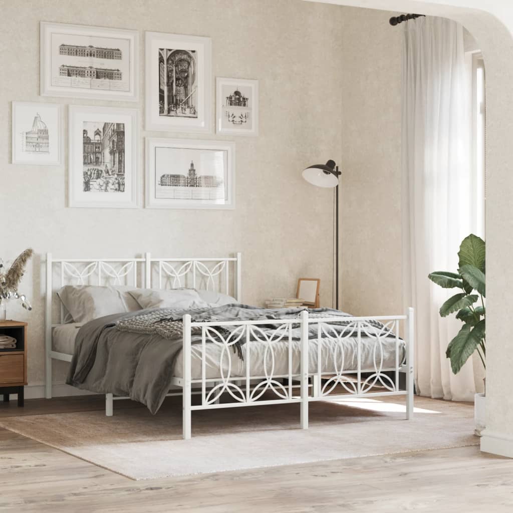 Bedframe Met Hoofd- En Voeteneinde Metaal