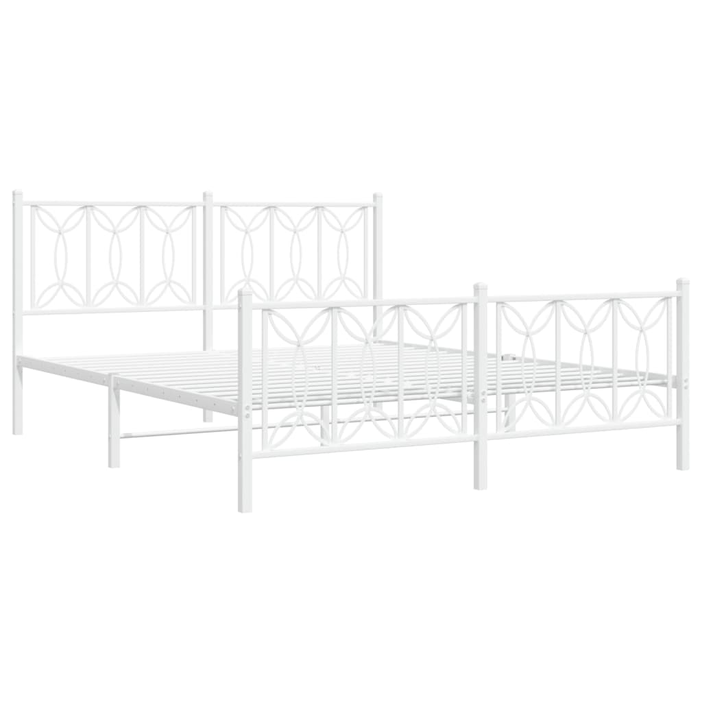 Bedframe Met Hoofd- En Voeteneinde Metaal