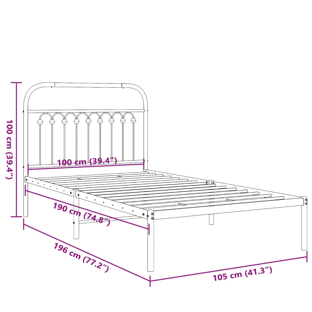 Bedframe Metaal