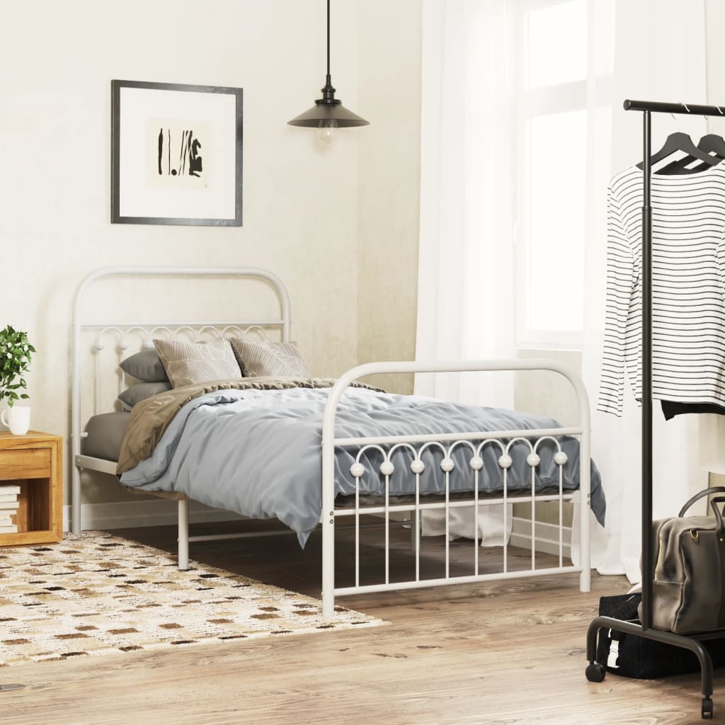 Bedframe Met Hoofd- En Voeteneinde Metaal