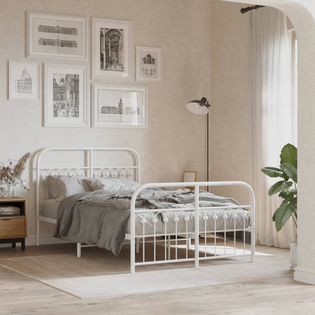 Bedframe Met Hoofd- En Voeteneinde Metaal